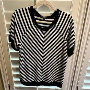 Liverpool Black & White Knit Sweater